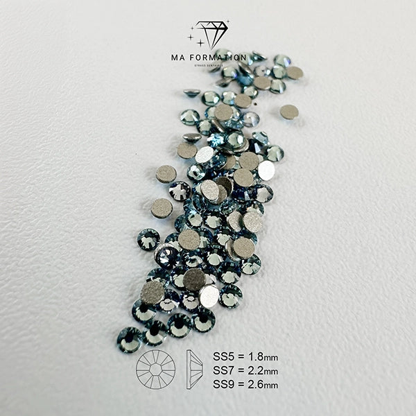 strass dentaire swarovski aquamarine