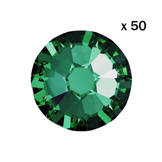 strass dentaire vert, emeraude
