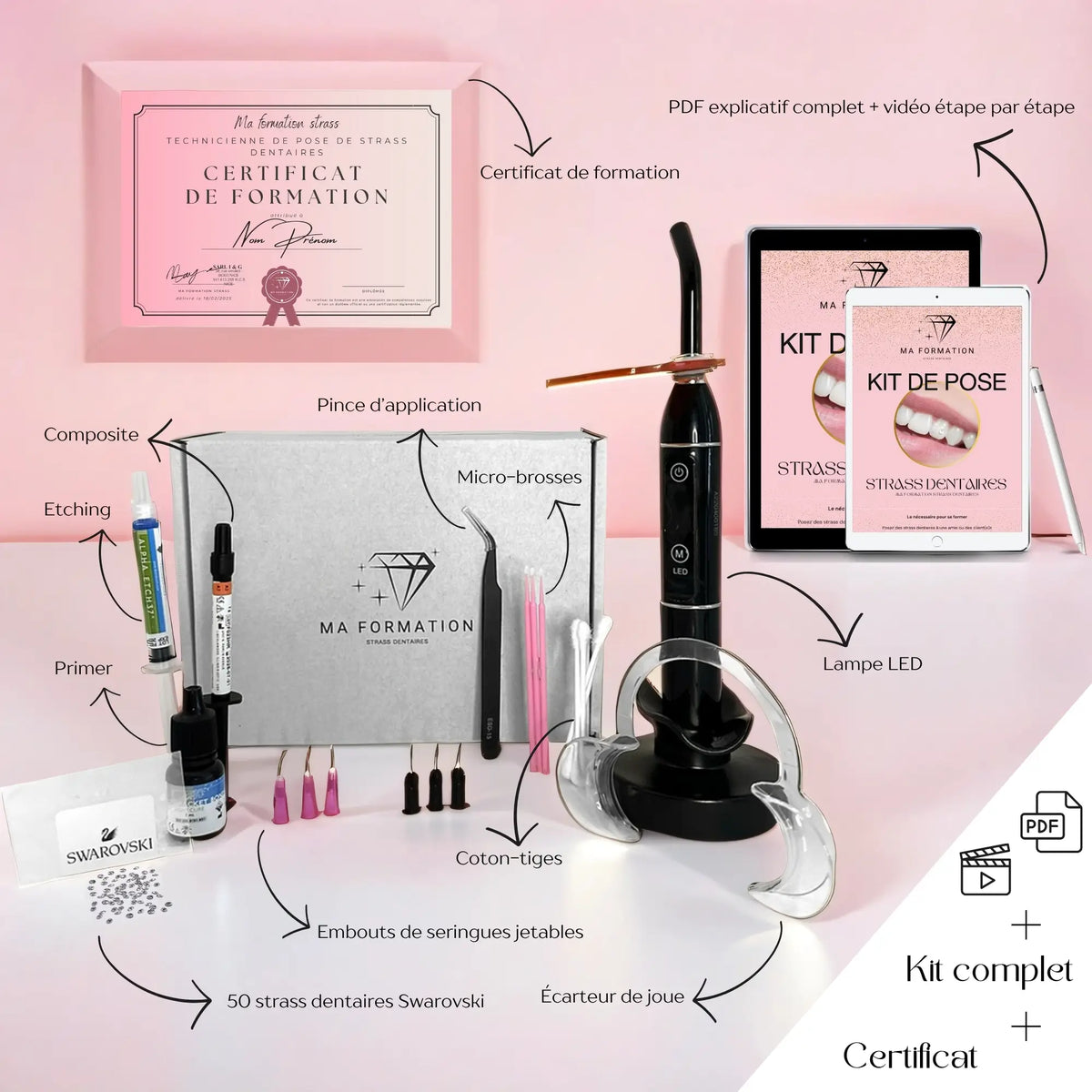 Formation Strass dentaire avec kit complet inclus
