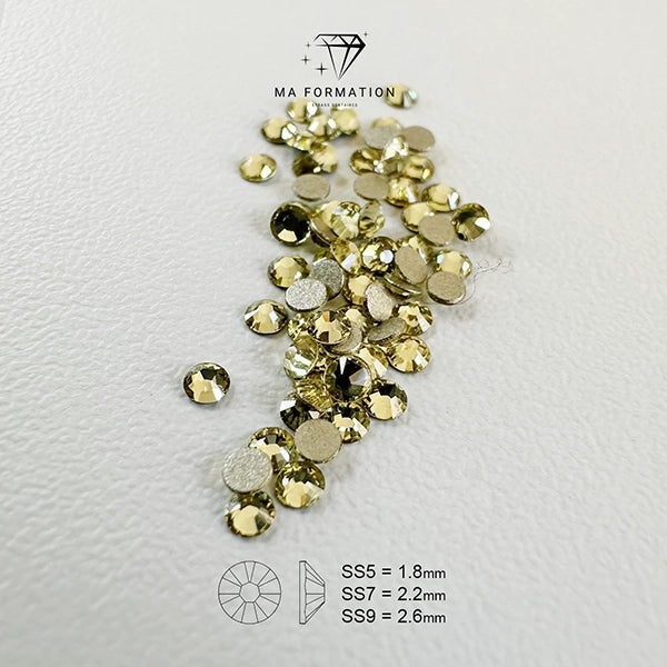 Strass dentaire swarovski jonquil