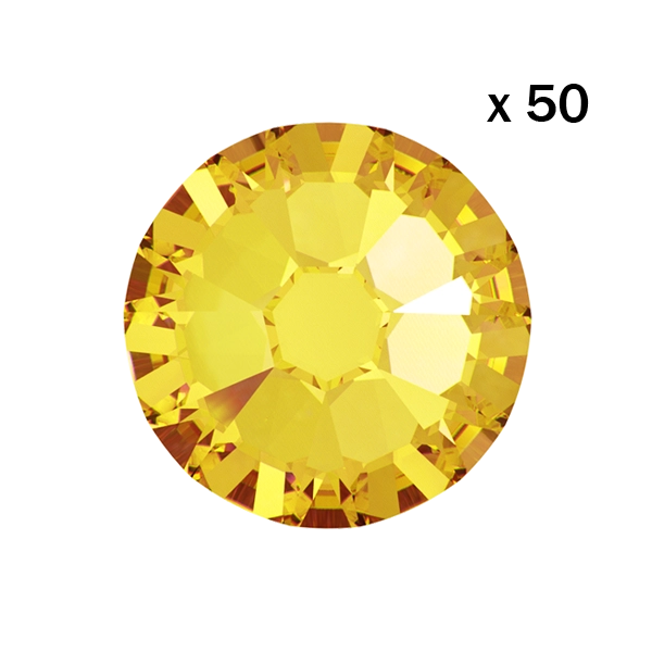 strass dentaire jaune, light topaz