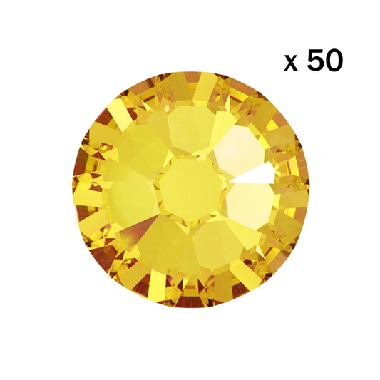 strass dentaire jaune, light topaz