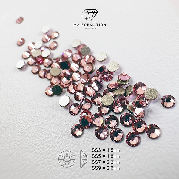 Strass dentaire swarovski light rose