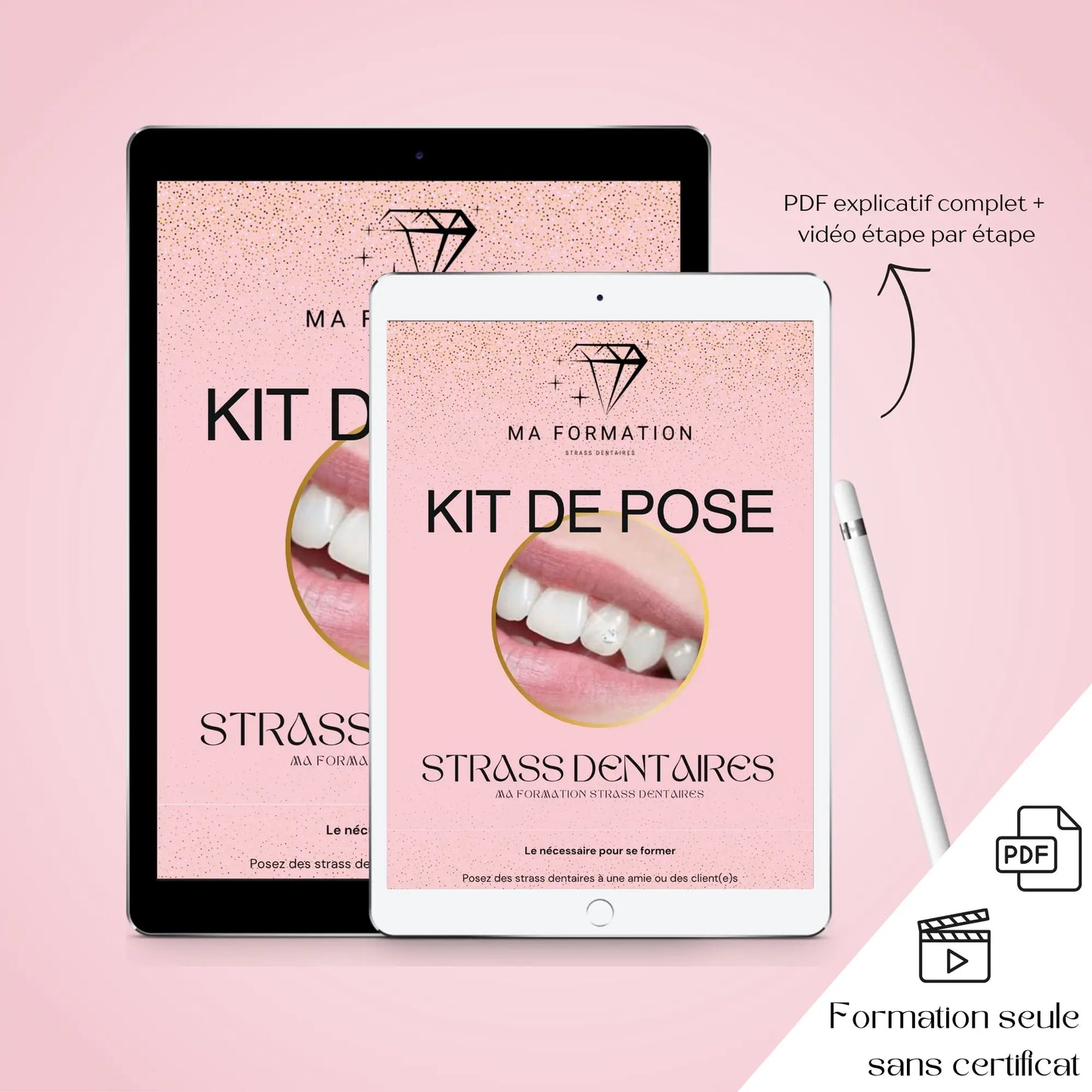 Ma formation pose de strass dentaire