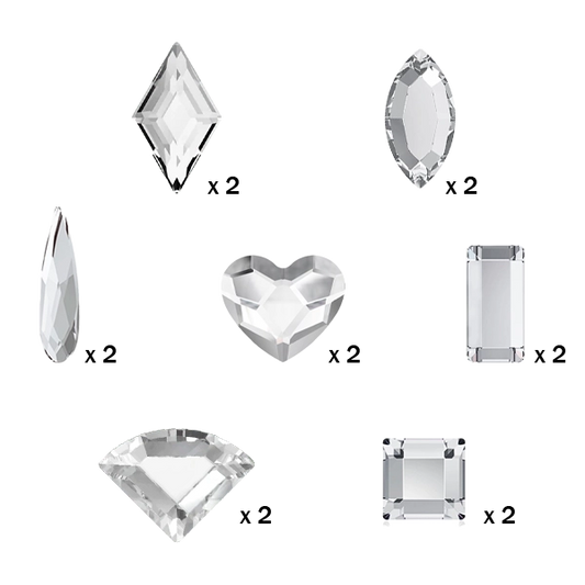 Pack strass dentaire forme cristal