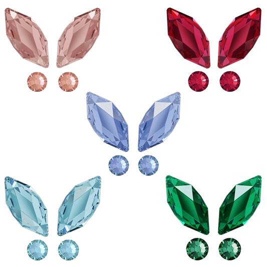 kit strass dentaire papillon couleurs
