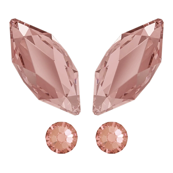 kit strass dentaire papillon rose