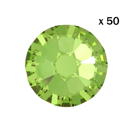 strass dentaire vert, peridot