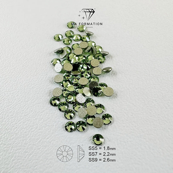 Strass dentaire swarovski péridot