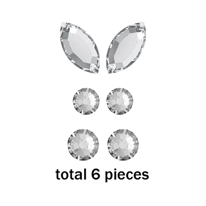 Pack formes strass dentaire Papillon cristal Swarovski petit pack