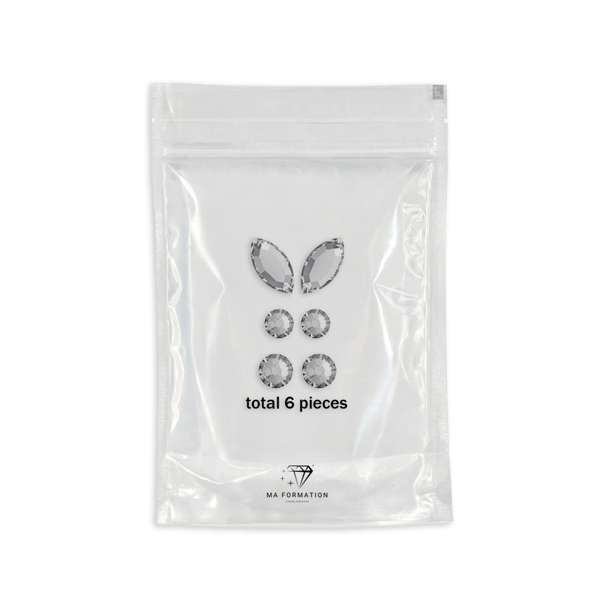 Pack formes strass dentaire Papillon cristal Swarovski petit pack