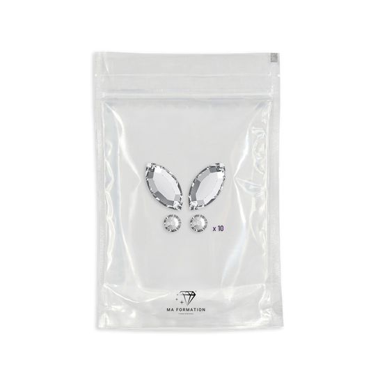 Strass dentaire papillon Crystal Swarovski