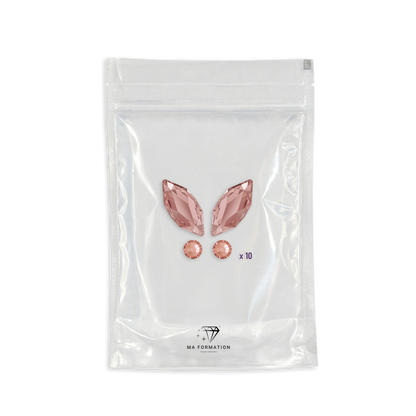 Strass dentaire papillon Blush Rose Swarovski (10pcs)