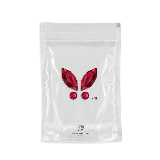 Strass dentaire papillon Scarlet Swarovski (10pcs)