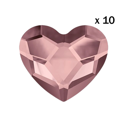 strass dentaire coeur rose
