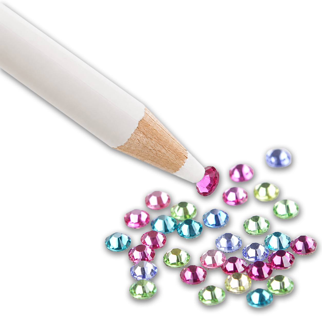Crayon Blanc d'Application de Précision pour Strass Dentaire ma formation strass