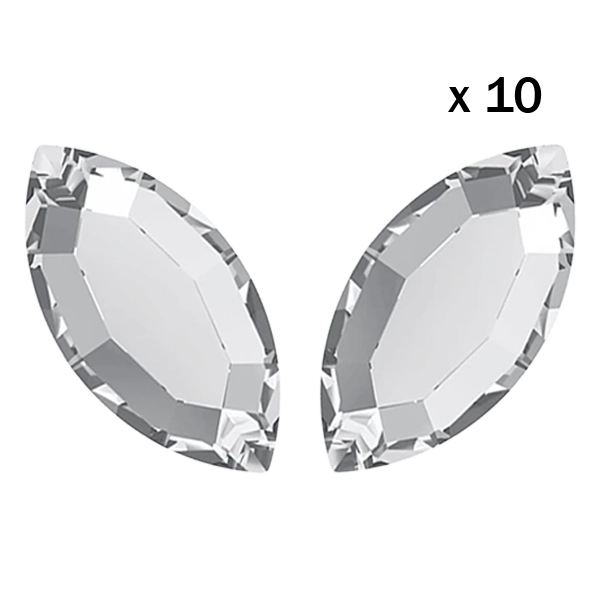 strass dentaire navette cristal