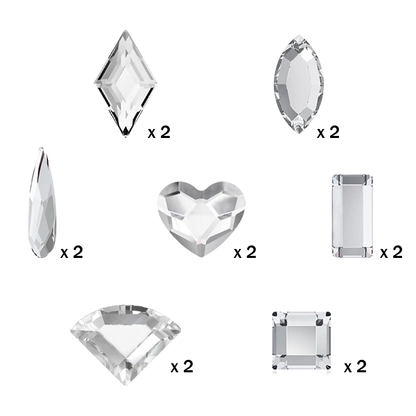 Pack strass dentaire forme cristal