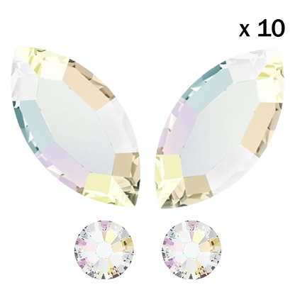 pack strass dentaire papillon aurore boréale