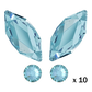 kit strass dentaire papillon bleu clair, 10 quantités