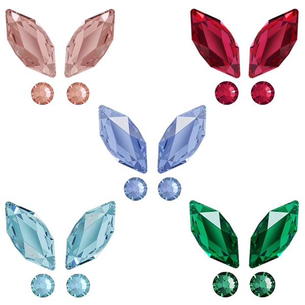 kit strass dentaire papillon couleurs