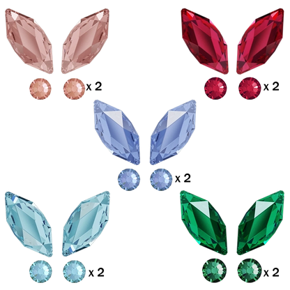 kit strass dentaire papillon couleurs et quantités