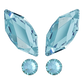 kit strass dentaire papillon bleu clair