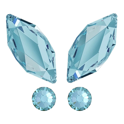 kit strass dentaire papillon bleu clair