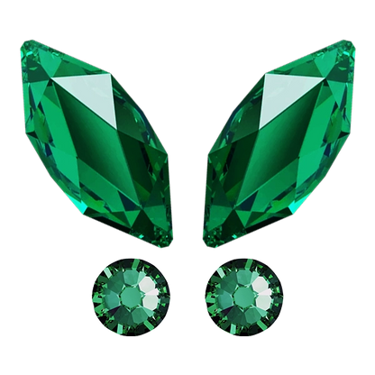 kit strass dentaire papillon vert