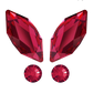 kit strass dentaire papillon rouge