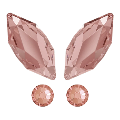 kit strass dentaire papillon rose