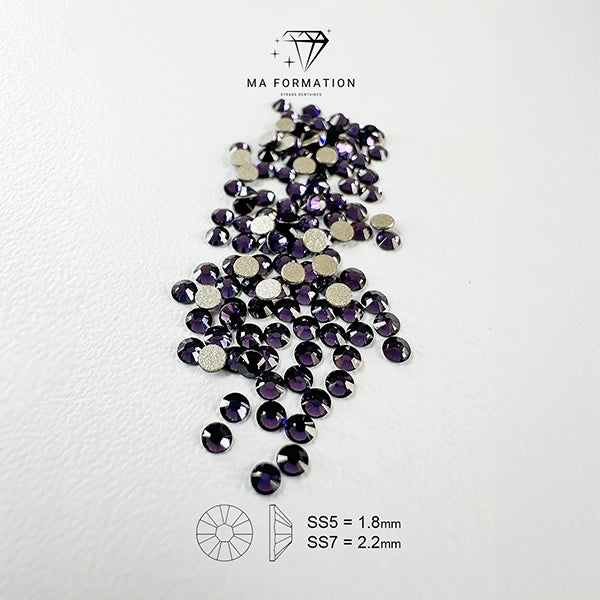 strass dentaires swarovski Purple velvet