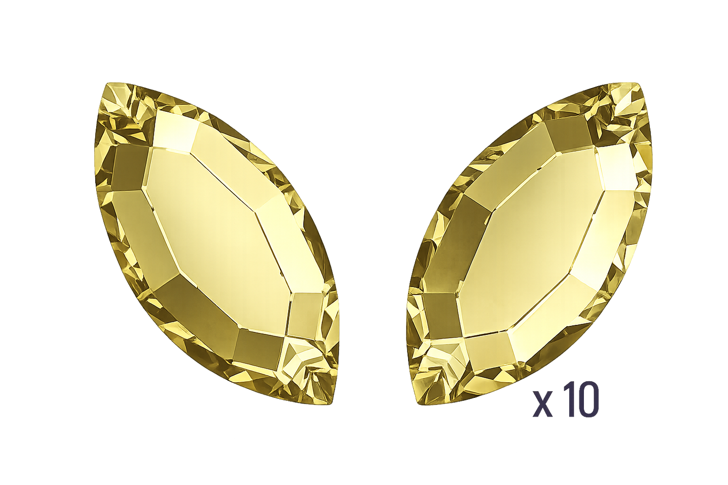 ReCreated_Dark_Jonquil_navette_swarovski_Crystal_papillon_butterfly_strass_dentaire_tooth_gems