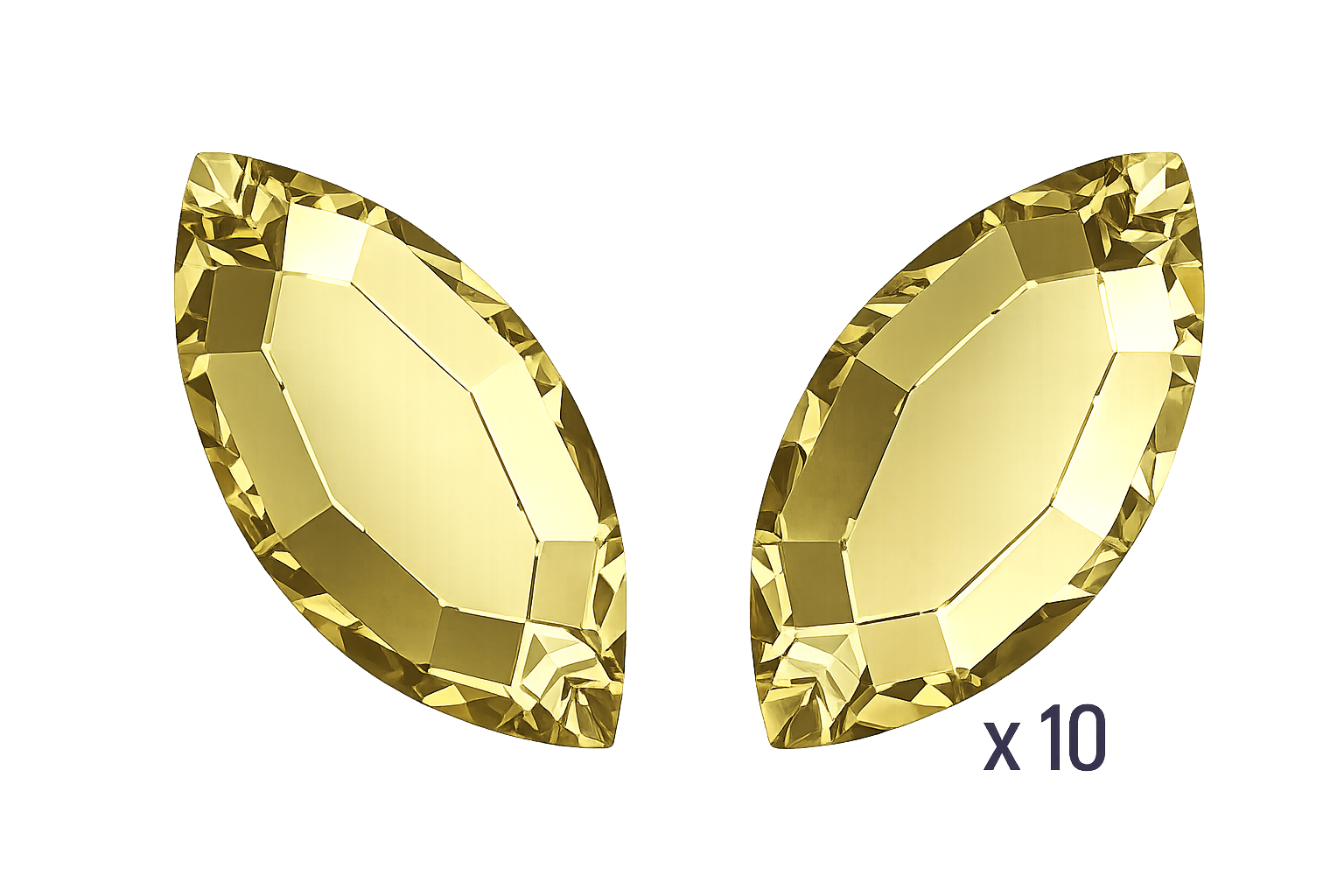 ReCreated_Dark_Jonquil_navette_swarovski_Crystal_papillon_butterfly_strass_dentaire_tooth_gems