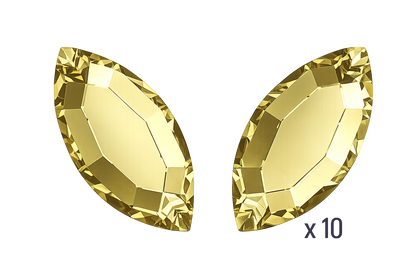 ReCreated_Dark_Jonquil_navette_swarovski_Crystal_papillon_butterfly_strass_dentaire_tooth_gems