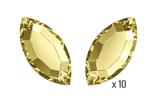 ReCreated_Dark_Jonquil_navette_swarovski_Crystal_papillon_butterfly_strass_dentaire_tooth_gems