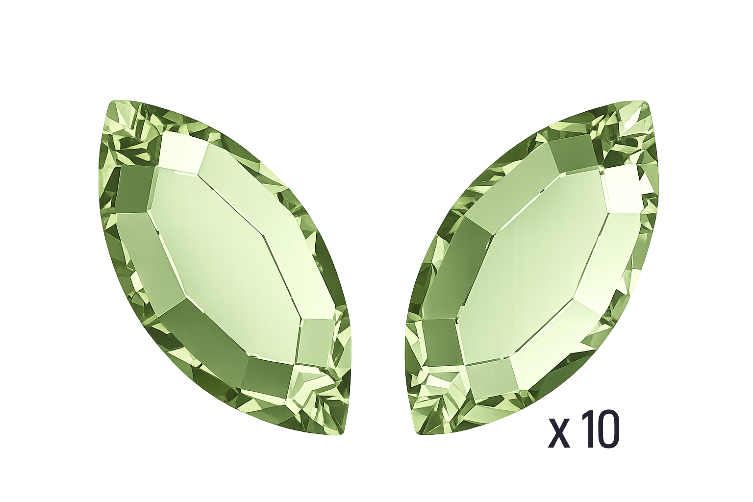 ReCreated_Peridot_navette__swarovski__Crystal_papillon_butterfly_strass_dentaire_tooth_gems_ 