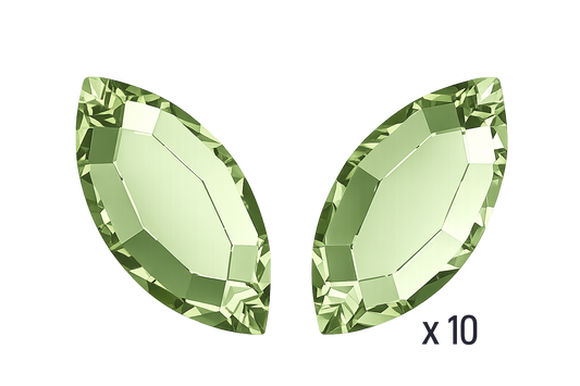 ReCreated_Peridot_navette__swarovski__Crystal_papillon_butterfly_strass_dentaire_tooth_gems_ 