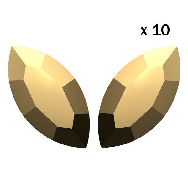 Strass dentaire Navette Aurum Crystal Swarovski