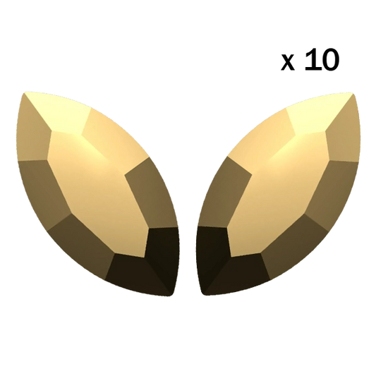 Strass dentaire Navette Aurum Crystal Swarovski