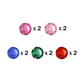 Pack formes strass dentaire mix couleurs Swarovski