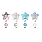 Pack formes strass dentaire étoile mix couleurs Swarovski XL