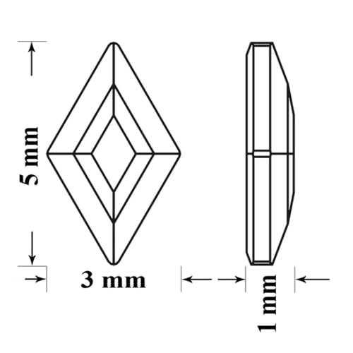 Dimension diamond shape strass dentaire aurore boréal