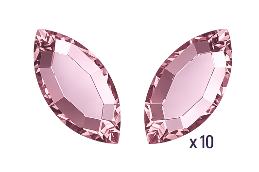 Strass dentaire Navette Light Rose Swarovski