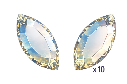 Strass dentaire Navette Crystal Shimmer Swarovski