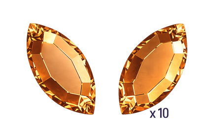 Strass dentaire Navette Dark Orange Swarovski
